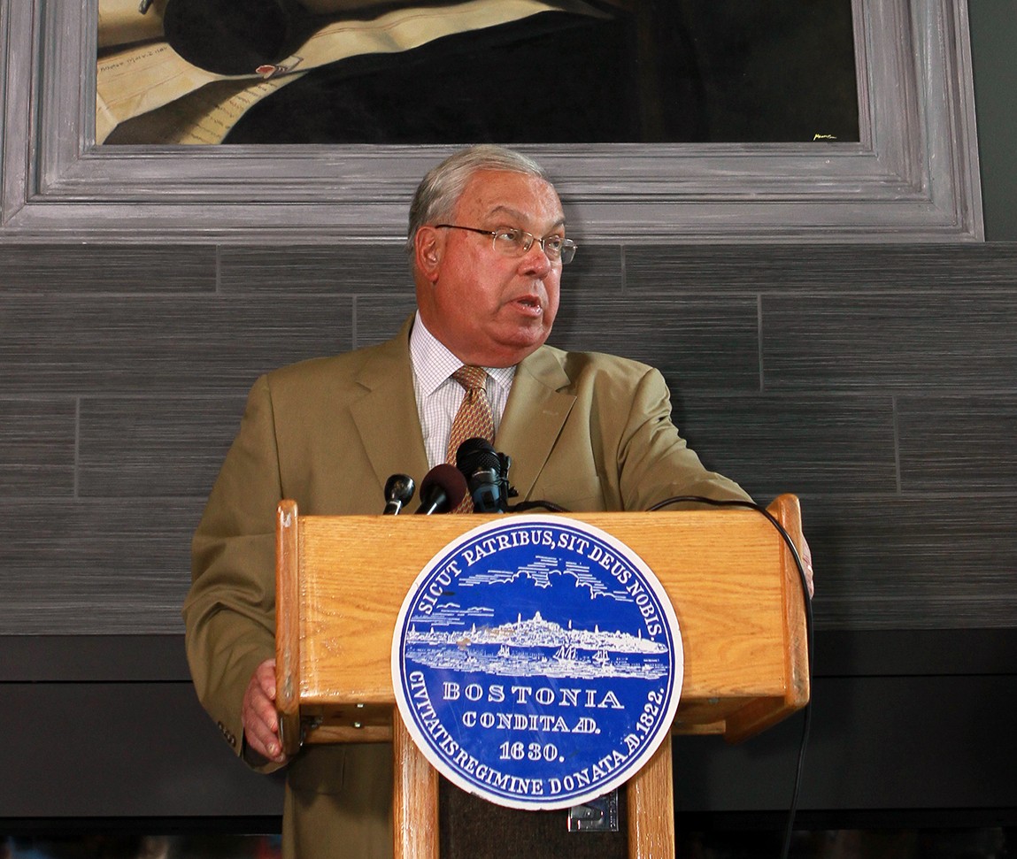 Mayor Menino at the Ribbon Cutting